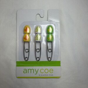 Vintage Diaper‎ Pins Set Of Six Ducks Amy Coe